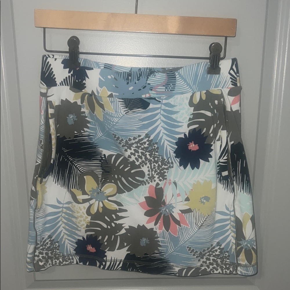 Talbots Blue A-Line Mini Skorts Resort Wear